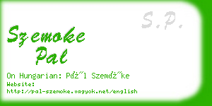 szemoke pal business card